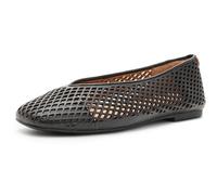 Gentle Souls by Kenneth Cole Womens Willow Perf, Black Leather, 5.5 UK