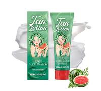 Gentle Tan Body Care 100 ml, Caramel Tanning Cream, Non-Greasy, Caramel Aroma, Bronze Complexion, Light Texture for a Smooth Soft Tanning Effect (Watermelon)