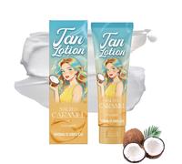 Gentle Tan Body Care 100 ml, Caramel Tanning Cream, Non-Greasy, Caramel Aroma, Bronze Complexion, Light Texture for a Smooth Soft Tanning Effect (Coconut)