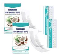 Gentle Teeth Whitening Strips for Tooth White with Coconut Oil, Coconut Mint Whitening Strips Enamel Care, 7-Day Treatment with Non-Slip, Deep Stains Removal, for Sensitive Teeth (14Pcs)
