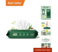 Gentle Unscented Hypoallergenic Pet Wipes for Dogs - 100 Count Grooming Solution