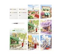 Gentle Watercolor Set, Quick Blend, 1Set, Breathly Watercolor Kit, Pocket Wãtercolor Workbook, Compact Case, For Home, Studio, School, College, Travel, Car, Outside