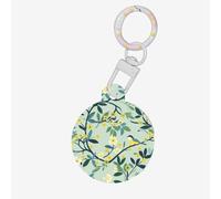 Gentle Yellow Bird Branches Print Round Acrylic Pet Tag, Dog Neck Pendant Tags for Pets Circular Dog Cat Collar Name Tags