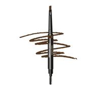 Gentlehomme Mens Eyebrow Pencil Black, Easily Shape Define Fill Eyebrows or Facial Hair, 2 in 1 brush and ultra-thin pencil, Waterproof Smudge Proof Sweatproof, Durable and Long Lasting (Brown)
