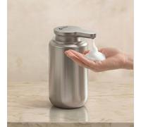GentleJet WaveJet Automatic Foaming Soap Dispenser Touchless Sensor, USB-C Rechargeable, 304 Stainless Steel, IPX5 Waterproof for Bathroom Kitchen Sink, 12 oz / 350 ml