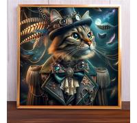 Gentleman Cat 35 Piece Jigsaw Puzzles for Adults and Kids, Impossible Puzzle, Jigsaws 35 pieces for adults Gifts, Difficult jigsaw puzzles for The Whole Family