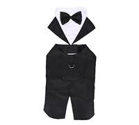 Gentleman Dog Clothes Wedding Suit Formal Shirt For Small Dogs Bowtie Tuxedo Pet Outfit Halloween Christmas Costume Dog Shirt For Large Dogs Dog Shirts For Men Funny Dog Shirt For Small Dogs Male