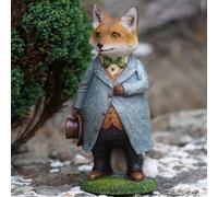 Gentleman Fox Resin Sculpture | Home Garden Hound Statue Outdoor Animal Ornament Animals Peter Rabbit British Gift