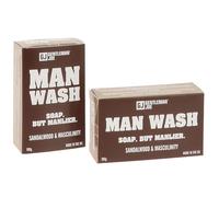 Gentleman Joe Man Wash Classic - Soap But Manlier. Sandalwood & Masculinity, Man Sized 190g, UK-Made, Vegan, Plastic-Free, Single Pack, Triple Pack (1)
