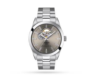 Gentleman Powermatic 80 Open Heart 40mm Mens Watch Grey