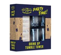 Gentleman’s Emporium Drink Up Tumble Tower - Fun Drinking Party Game for Adults