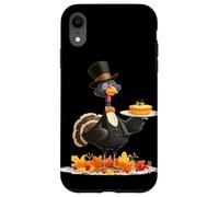 Gentleman Turkey Look with Thanksgiving Pie Costume Case for iPhone XR