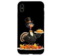 Gentleman Turkey Look with Thanksgiving Pie Costume Case for iPhone XS Max