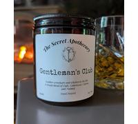 Gentleman's Club Soy Candle by The Secret Apothecary, Cade, Cedarwood, Cypress and Nutmeg Blend, 200ml, 35-40 Hour Burn Time