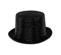 Gentleman's Fashion Hat Rhinestones Embellished Hat Magicians Costume Accessory For Parties And Weddings Elegant Costume