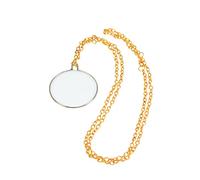 Gentleman's Monocle Vintage Eyeglass with Chain, Classic Single Lens for Victorian Costume, Steampunk Accessories, Historical Reenactment, Cosplay & Formal Dress, Gold Finish