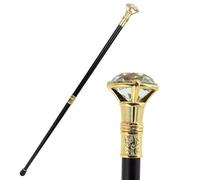 Gentleman's Stick-Diamond Head 36" Walking Cane Stylish Elderly Walking Stick Pimp Canes for Men Women Costume Accessory