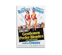 Gentlemen Prefer Blondes Poster Design Painting for Living Room Bed Room Wall Art Aesthetic Cover Poster 12x18inch(30x45cm) Unframe-style