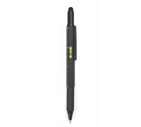 Gentlemen's Hardware 6-in-1 Multi-Tool Ball Point Pen Tooling Pen, 14.98cm Long, Black