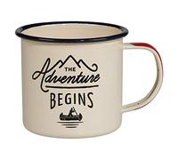 Gentlemen's Hardware Adventure Enamel Camping Coffee Mug, White, 325 ml