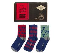 Gentlemen's Hardware Cotton Blend Men's Lucky Socks Shoe Size 7.5-11.5, Set of 3 Pairs