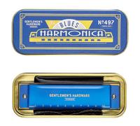 Gentlemen's Hardware Diatonic Harmonica with Song Sheet and Storage Tin, 10-Holes, Classic