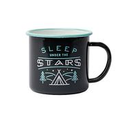 Gentlemen's Hardware Enamel Camping Mug Impact-Resistant Coffee Mug, 323ml, Sleep Under The Stars