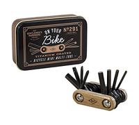 Gentlemen's Hardware, GEN291, Bicycle Multi Tool, Design: “On Your Bike”, L x W x H: 9.5 x 2.5 x 6.4 centimetres, Colour: Black. Titanium Coated