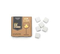 Gentlemen's Hardware Granite Chilling Stones for Cocktails Cube-Shaped Gin Stones, Set of 6, White