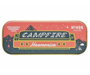 Gentlemen's Hardware Harmonica is Tin Gift Box | Diatonic Blues, Country, Rock, Folk Music with Song Sheet and Storage Tin, 10-Hole Blues Harp, Campfire