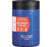 Gentlemen's Hardware Stainless Steel Double-Wall Insulated Can Cooler, Holds a 330ml Can, Speckled Blue