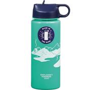 Gentlemen's Hardware Water Bottles Portable Glow-In-The-Dark BPA-Free Plastic Bottle, 700ml, Green/White/Blue