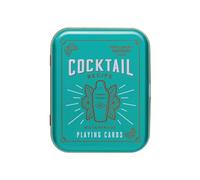 Gentlemen's Hardware Waterproof Playing Cards in Travel Tin Standard Poker Size Deck of Cards, 52-Cards, Cocktail Recipes