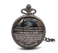 Gentlemen's Pocket Watch, Pocket Watch, Quartz Pocket Watch Designed by My Best Dad Fashion Casual Chain Pocket Watch Best Gift for Family