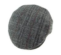 Gents Authentic Harris Tweed County Flat Cap GH0495 (Grey Check, Extra Large)