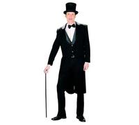 GENTS BLACK TAILCOAT ADULT FANCY DRESS COSTUME