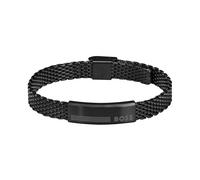 Gents BOSS Alens Black Stainless Steel Bracelet