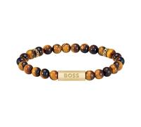 Gents BOSS Tiger Eye Beaded Bracelet