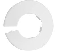 GENUEN® 10 x 10mm Talon White Click in Pipe Collar - Clicks Into Place - High Grade Polypropylene - for Home Improvement, Plumbing, Pipe Installation (10mm)