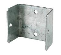 GENUEN® Fence Panel Clips/Trellis Clip Bracket Galvanised Panel Clip (Multi Sized Packs) (10, 44mm)