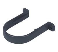 GENUEN® Pack of 10 x 68mm Downpipe Clip Standoff Pipe Clip sockets Half Round Gutter Clip (L)113mm (Dia)68mm (Grey)