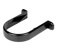 GENUEN® Pack of 10 x 68mm Downpipe Clip Standoff Pipe Clip sockets Half Round Gutter Clip (L)113mm (Dia)68mm (Black)