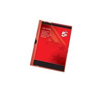 Genuine 1 X 5 Star A4 Clip Folder Red Pack Of 25 Office Work Home Supplies Stationary - Part Number 356408