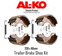 Genuine 1213890 AL-KO 2360 2361 230X60 Trailer or Caravan Brake Shoe Axle Set x