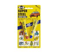 Genuine 1x Plastic Padding Super Steel Epoxy 2X25G Weld Metal Bonding Adhesiv...
