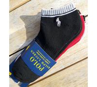 Polo Ralph Lauren Half Cushion 3pk Sock Performance Black New
