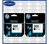 Genuine 305 Ink Cartridge Twin Black For HP Deskjet 2710 - 2730