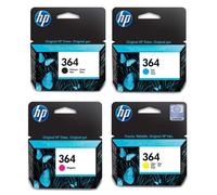 Genuine 4 Colour HP 364 Ink Cartridge Multipack N9J73AE Photosmart 5510, 2022