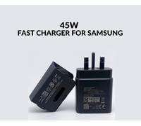 Genuine 45W Super Fast UK Charger Adapter &USB-C Cable For Samsung S22/S23/S24