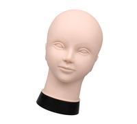 Genuine 50cm Head Circumference Beauty Training Model for Lash Extension and Permanent Makeup Including Not Slip Base Realistic Makeup Mannequin